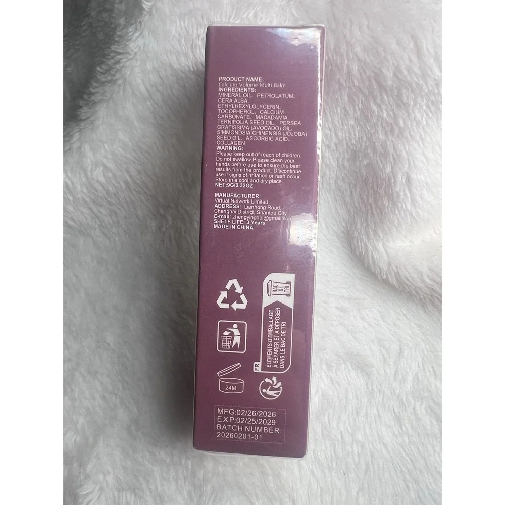 VitalQ Calcium Volume Multi Balm Stick Hydrating Firming Collagen 0.32 oz